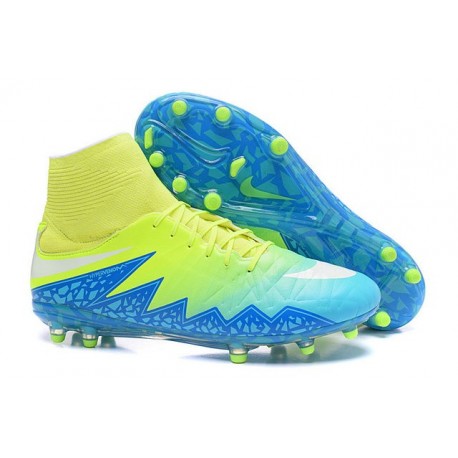 Nouveau Cramons Nike HyperVenom Phantom 2 FG Bleu Volt Blanc