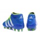 Nouvelles Crampons Foot Adidas Ace16.1 Premiknit FG/AG Bleu Vert Blanc