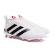 2016 Crampons Foot Adidas Ace16+ Purecontrol FG/AG Blanc Noir Rouge