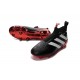 2016 Crampons Foot Adidas Ace16+ Purecontrol FG/AG Noir Rouge Blanc