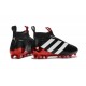 2016 Crampons Foot Adidas Ace16+ Purecontrol FG/AG Noir Rouge Blanc