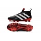 2016 Crampons Foot Adidas Ace16+ Purecontrol FG/AG Noir Rouge Blanc