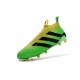 2016 Crampons Foot Adidas Ace16+ Purecontrol FG/AG Solar Vert Jaune Noir - Jeux Olympiques Brésil