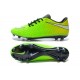 Nike Hypervenom Phantom FG - Terrain Sec - Chaussures De Football - Vert Noir Jaune Blanc