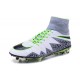 Nouveau Cramons Nike HyperVenom Phantom 2 FG Blanc Vert Gris Noir