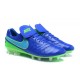 Chaussures de football Nike Tiempo Legend 6 FG Hommes Bleu Vert