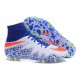 Hommes Chaussures Nike HyperVenom Phantom 2 FG Bleu Blanc Orange