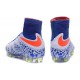 Hommes Chaussures Nike HyperVenom Phantom 2 FG Bleu Blanc Orange