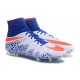 Hommes Chaussures Nike HyperVenom Phantom 2 FG Bleu Blanc Orange