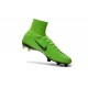 Chaussures Nike - Crampons de Footabll Homme - Nike Mercurial Superfly 5 FG Vert Noir
