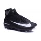 Chaussures Nike - Crampons de Footabll Homme - Nike Mercurial Superfly 5 FG Noir Blanc
