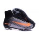 Chaussures Nike - Crampons de Footabll Homme - Nike Mercurial Superfly 5 FG Gris Noir Orange