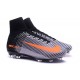 Chaussures Nike - Crampons de Footabll Homme - Nike Mercurial Superfly 5 FG Gris Noir Orange