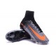 Chaussures Nike - Crampons de Footabll Homme - Nike Mercurial Superfly 5 FG Gris Noir Orange