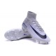 Chaussures Nike - Crampons de Footabll Homme - Nike Mercurial Superfly 5 FG Gris Blanc Noir