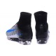 Chaussures Nike - Crampons de Footabll Homme - Nike Mercurial Superfly 5 FG Blanc Bleu Noir