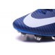 Chaussures Nike - Crampons de Footabll Homme - Nike Mercurial Superfly 5 FG Bleu Blanc