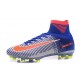 Chaussures Nike - Crampons de Footabll Homme - Nike Mercurial Superfly 5 FG 2016 Rio Bleu Blanc Orange