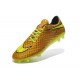 Chaussure De Football - Nike Hypervenom Phantom FG - Terrain Sec - Chaussure Homme Neymar Or Jaune