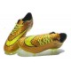 Chaussure De Football - Nike Hypervenom Phantom FG - Terrain Sec - Chaussure Homme Neymar Or Jaune