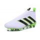 2016 Crampons Foot Adidas Ace16+ Purecontrol FG/AG Vert Blanc Noir