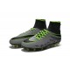 Hommes Chaussures Nike HyperVenom Phantom 2 FG Platine Noir Vert