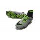 Hommes Chaussures Nike HyperVenom Phantom 2 FG Platine Noir Vert