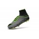 Hommes Chaussures Nike HyperVenom Phantom 2 FG Platine Noir Vert