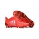 Nouvelles Crampons Adidas X 16+ Purechaos FG/AG Cuir Argent Rouge