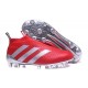 2016 Crampons Foot Adidas Ace16+ Purecontrol FG/AG Rouge Argenté