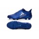 Chaussures Homme - Adidas X 16+ Purechaos FG Bleu Argenté