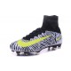 Chaussures Nike - Crampons de Footabll Homme - Nike Mercurial Superfly 5 FG Noir Blanc Jaune