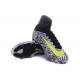 Chaussures Nike - Crampons de Footabll Homme - Nike Mercurial Superfly 5 FG Noir Blanc Jaune