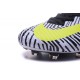 Chaussures Nike - Crampons de Footabll Homme - Nike Mercurial Superfly 5 FG Noir Blanc Jaune