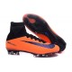 Chaussures Nike - Crampons de Footabll Homme - Nike Mercurial Superfly 5 FG Orange Noir Violet