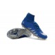 Hommes Chaussures Nike HyperVenom Phantom 2 FG Neymar x Jordan Bleu Argenté