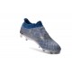 Adidas Messi 16+ Pureagility FG/AG Pas Cher Crampons foot Argent Noir Bleu