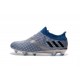 Adidas Messi 16+ Pureagility FG/AG Pas Cher Crampons foot Argent Noir Bleu