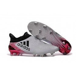 2016 Crampons Football Adidas X 16+ Purechaos FG Blanc Noir Rouge