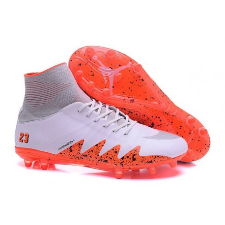 Hommes Chaussures Nike HyperVenom Phantom 2 FG Neymar x Jordan Orange Blanc