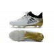 Adidas X 16.1 AG/FG - Crampons foot Nouveau Blanc Noir Or