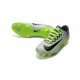 2016 Chaussures Football - Nike Mercurial Vapor XI FG Crampons Platine Noir Vert