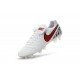 Chaussures de football Nike Tiempo Legend 6 FG Hommes Blanc Rouge