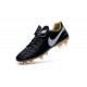 Chaussures de football Nike Tiempo Legend 6 FG Hommes Noir Blanc Or