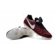 Chaussures de football Nike Tiempo Legend 6 FG Hommes Vin Rouge Blanc