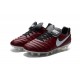 Chaussures de football Nike Tiempo Legend 6 FG Hommes Vin Rouge Blanc