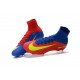 Nike Mercurial Superfly 5 FG - Chaussures de Football 2016 Bleu Rouge Jaune