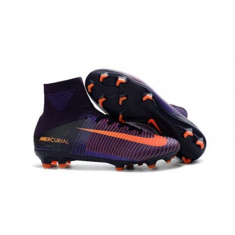 Nike Mercurial Superfly 5 FG - Chaussures de Football 2016 Violet Dynastie Citrus Hyper Violet