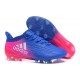 Adidas X 16.1 AG/FG - Crampons foot Nouveau Bleu Rose Blanc