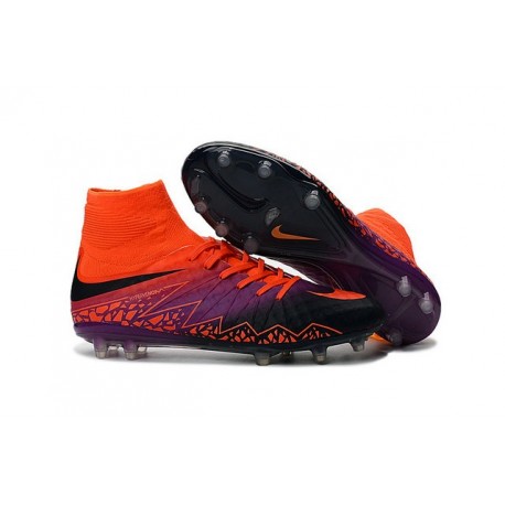 Nouveau Cramons Nike HyperVenom Phantom 2 FG Carmin Obsidienne Violet